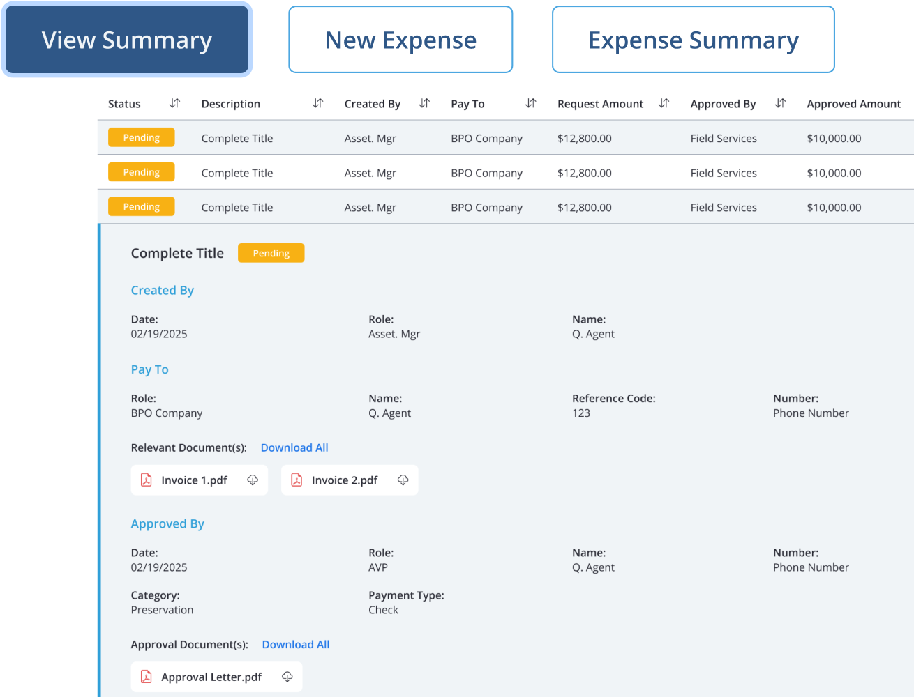 <pre>Invoicing and Expense<br> Management</pre>